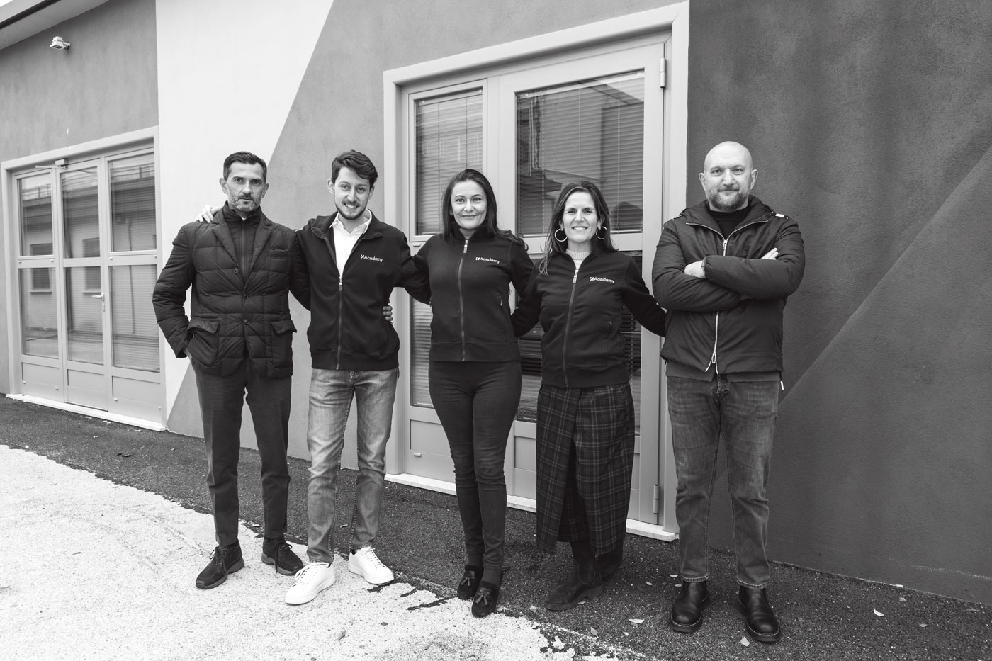the operative group Mtu Academy & Consulting. From left L. Fantini, R. Cascioli, D. Rossi, G. Calisti, S. Laurenti.